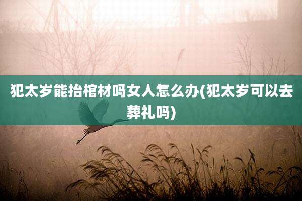 犯太岁能抬棺材吗女人怎么办(犯太岁可以去葬礼吗)