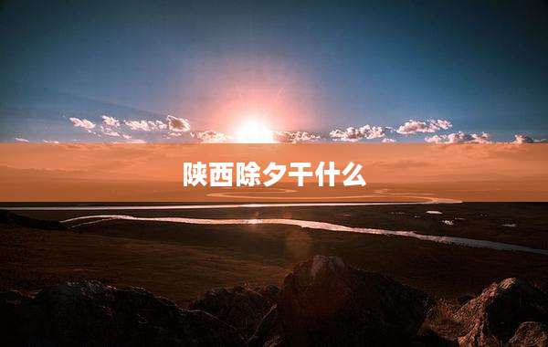 陕西除夕干什么