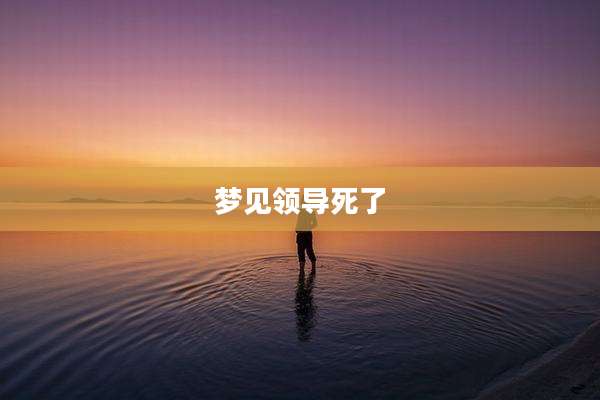 梦见领导死了