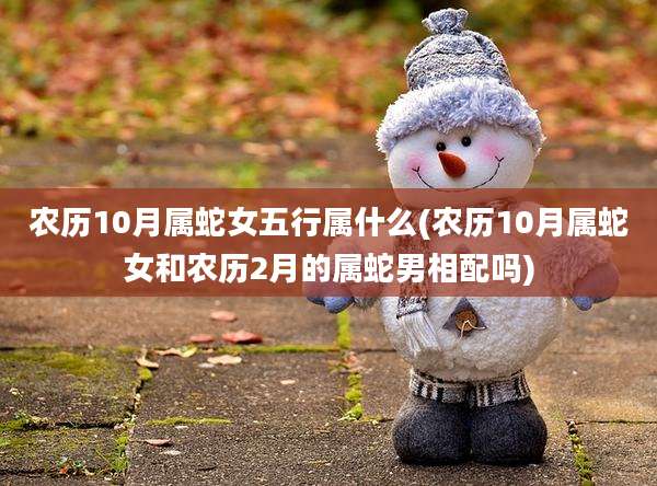 农历10月属蛇女五行属什么(农历10月属蛇女和农历2月的属蛇男相配吗)