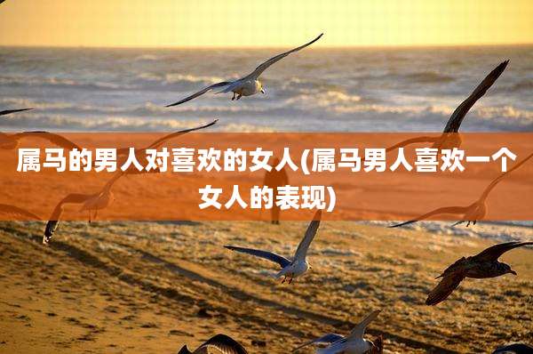 属马的男人对喜欢的女人(属马男人喜欢一个女人的表现)