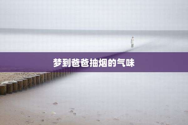 梦到爸爸抽烟的气味