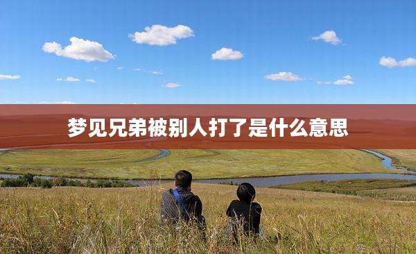 梦见兄弟被别人打了是什么意思