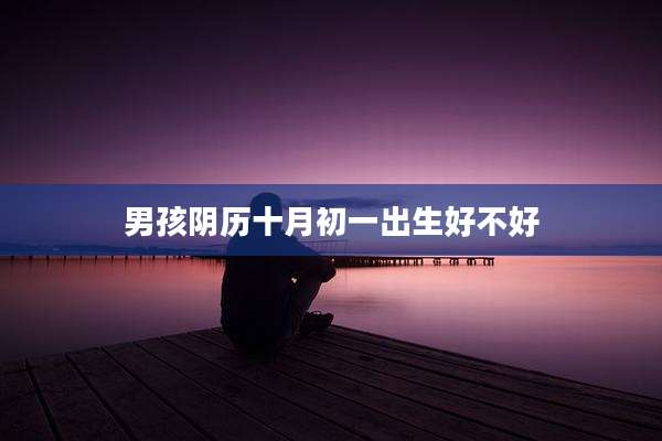 男孩阴历十月初一出生好不好