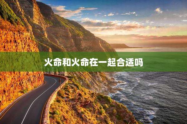 火命和火命在一起合适吗