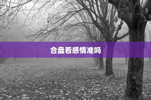 合盘看感情准吗