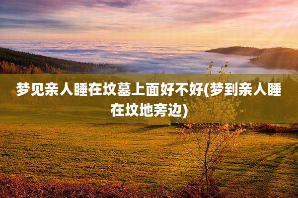 梦见亲人睡在坟墓上面好不好(梦到亲人睡在坟地旁边)