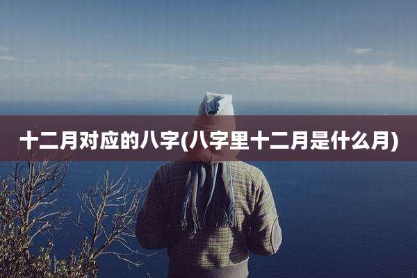 十二月对应的八字(八字里十二月是什么月)