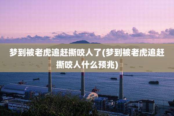 梦到被老虎追赶撕咬人了(梦到被老虎追赶撕咬人什么预兆)