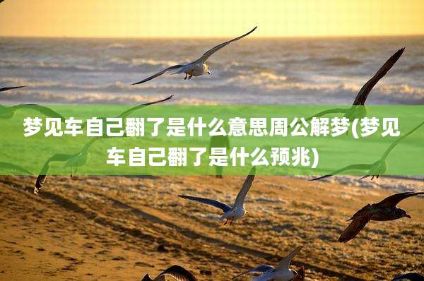 梦见车自己翻了是什么意思周公解梦(梦见车自己翻了是什么预兆)