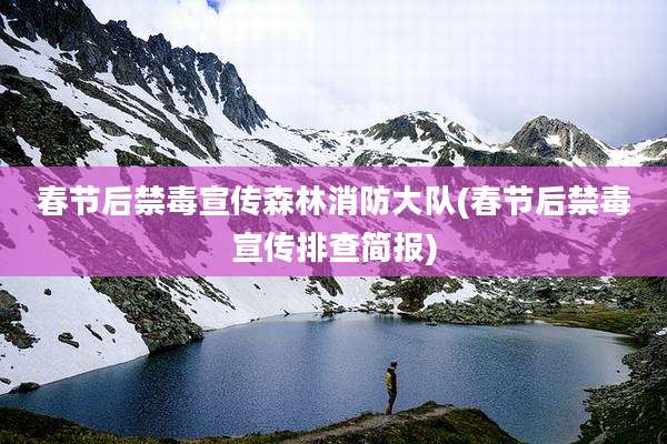春节后禁毒宣传森林消防大队(春节后禁毒宣传排查简报)