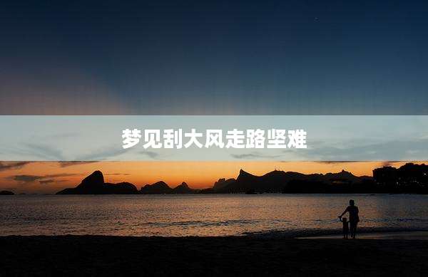 梦见刮大风走路坚难