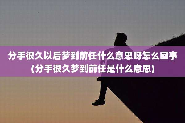 分手很久以后梦到前任什么意思呀怎么回事(分手很久梦到前任是什么意思)