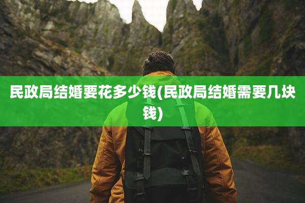 民政局结婚要花多少钱(民政局结婚需要几块钱)