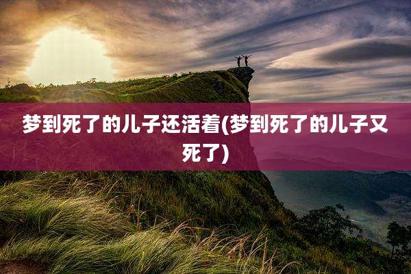 梦到死了的儿子还活着(梦到死了的儿子又死了)
