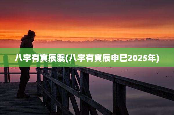 八字有寅辰貔(八字有寅辰申巳2025年)