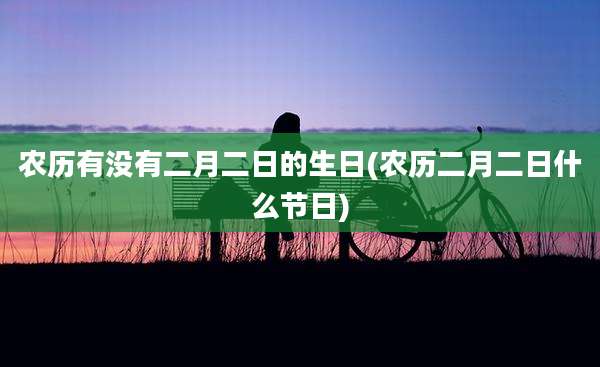 农历有没有二月二日的生日(农历二月二日什么节日)