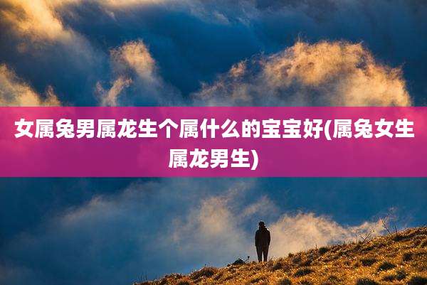 女属兔男属龙生个属什么的宝宝好(属兔女生属龙男生)
