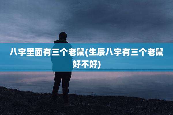 八字里面有三个老鼠(生辰八字有三个老鼠好不好)