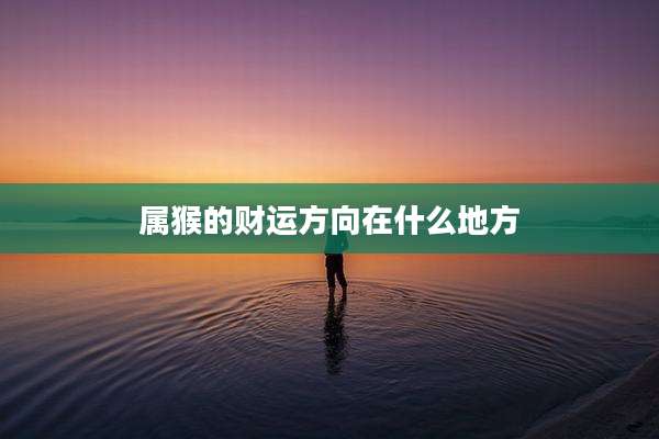 属猴的财运方向在什么地方