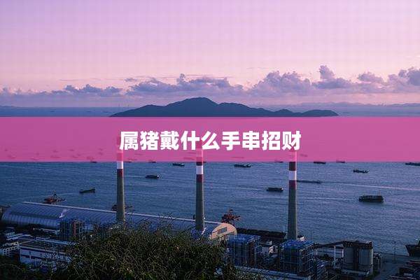 属猪戴什么手串招财