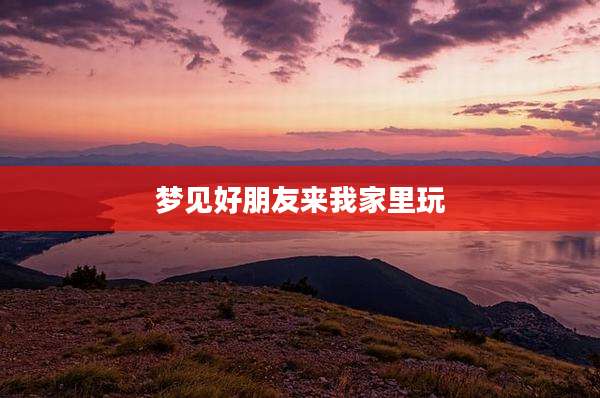 梦见好朋友来我家里玩