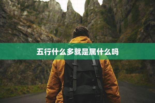 五行什么多就是属什么吗