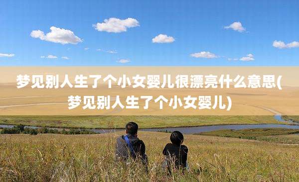 梦见别人生了个小女婴儿很漂亮什么意思(梦见别人生了个小女婴儿)