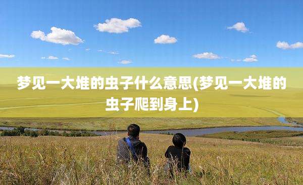 梦见一大堆的虫子什么意思(梦见一大堆的虫子爬到身上)
