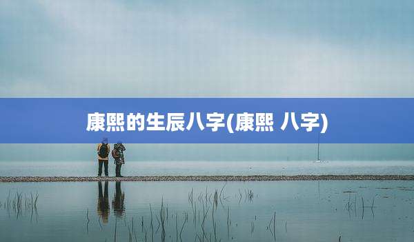 康熙的生辰八字(康熙 八字)