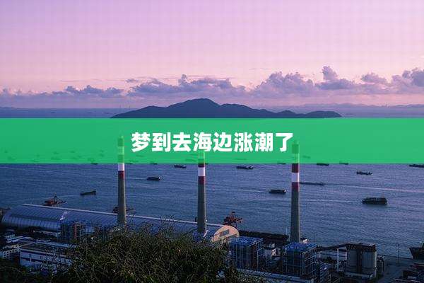 梦到去海边涨潮了