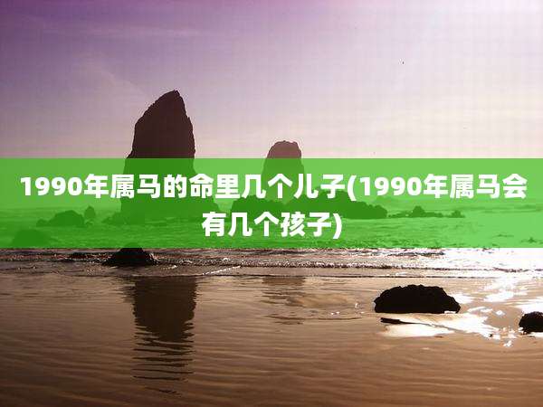 1990年属马的命里几个儿子(1990年属马会有几个孩子)
