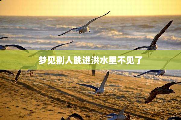 梦见别人跳进洪水里不见了