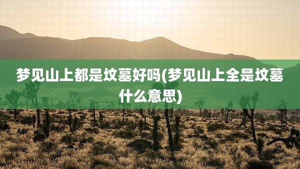梦见山上都是坟墓好吗(梦见山上全是坟墓什么意思)