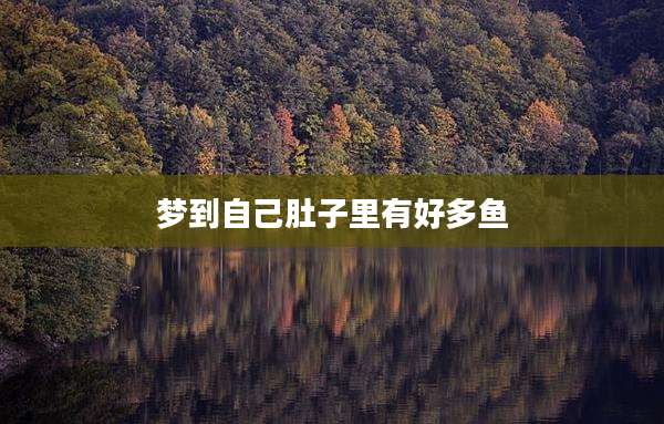 梦到自己肚子里有好多鱼