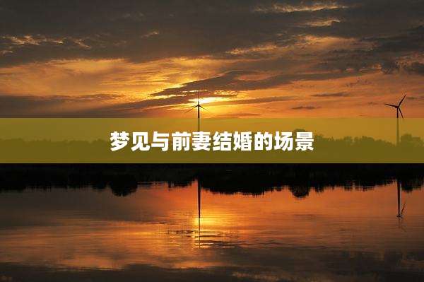 梦见与前妻结婚的场景