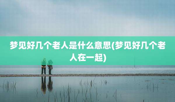 梦见好几个老人是什么意思(梦见好几个老人在一起)