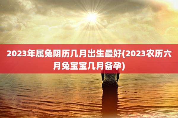2023年属兔阴历几月出生最好(2023农历六月兔宝宝几月备孕)
