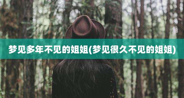 梦见多年不见的姐姐(梦见很久不见的姐姐)