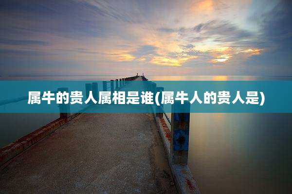属牛的贵人属相是谁(属牛人的贵人是)
