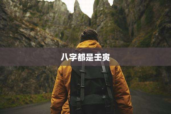 八字都是壬寅