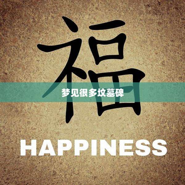 梦见很多坟墓碑