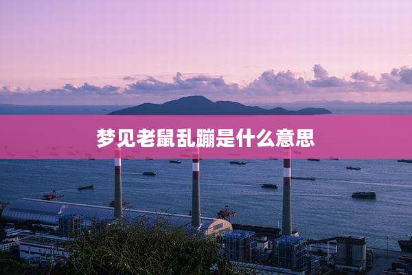梦见老鼠乱蹦是什么意思