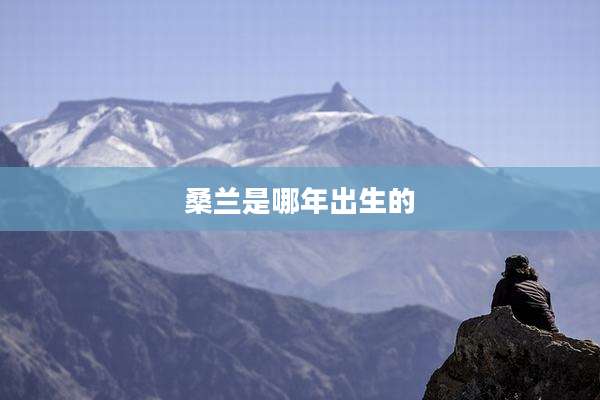 桑兰是哪年出生的