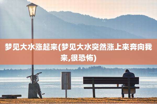 梦见大水涨起来(梦见大水突然涨上来奔向我来,很恐怖)