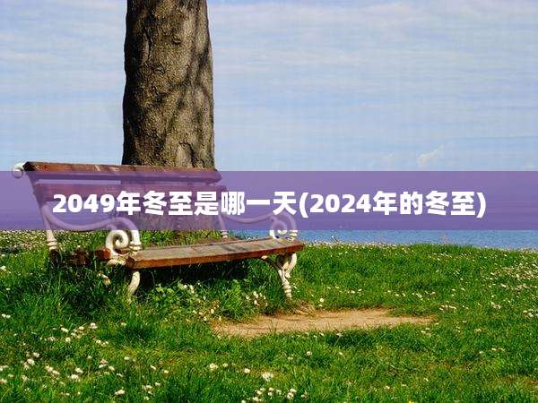 2049年冬至是哪一天(2024年的冬至)
