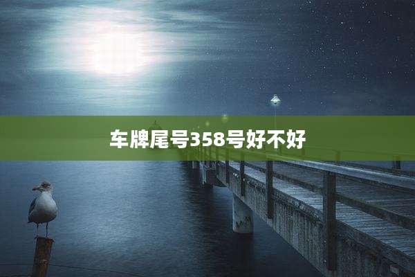 车牌尾号358号好不好