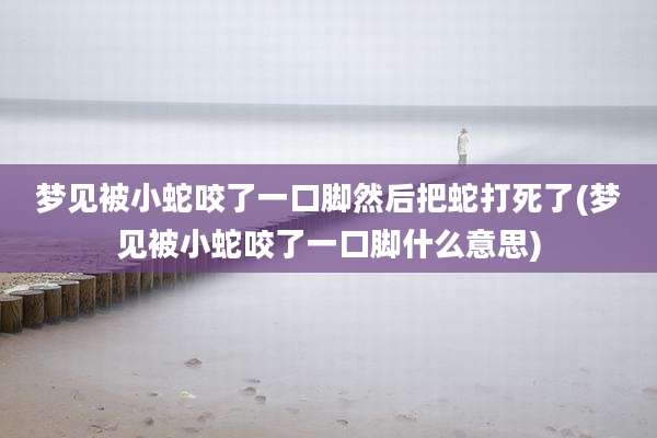 梦见被小蛇咬了一口脚然后把蛇打死了(梦见被小蛇咬了一口脚什么意思)