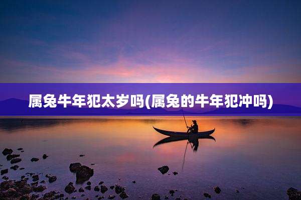 属兔牛年犯太岁吗(属兔的牛年犯冲吗)