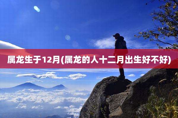 属龙生于12月(属龙的人十二月出生好不好)